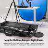 Neewer Tripod Carrying Case, Heavy Duty Waterproof Nylon Bag with Handles & Shoulder Straps, Compact Case with Full Length Zippered Closure, External Pocket for Light Stand/Boom Stand/Tripod, Black, view 3