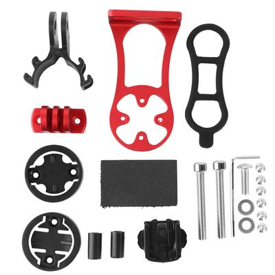 Bike Computer Mount, Out Front Bike Computer Mount GPS Bracket Holder for Garmin Bryton, Bicycle Extension Bracket Computer Seat (Red)