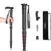Manbily Camera Monopod Aluminum Portable Compact Lightweight Travel Monopod with Carrying Bag Walking Stick Handle,for DSLR Canon Nikon Sony Video Camcorder,6 Sections up to 61-in (A-555L) view 1
