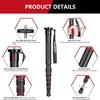 Manbily Camera Monopod Aluminum Portable Compact Lightweight Travel Monopod with Carrying Bag Walking Stick Handle,for DSLR Canon Nikon Sony Video Camcorder,6 Sections up to 61-in (A-555L) view 3