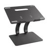 Feilx Laptop Stand, Adjustable Height Multi-Angle Ergonomic Laptop Holder, Foldable Aluminum Laptop Holder with 10 to 15.6 Inches Notebook Computer (Color : Black) view 1