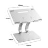 Feilx Laptop Stand, Adjustable Height Multi-Angle Ergonomic Laptop Holder, Foldable Aluminum Laptop Holder with 10 to 15.6 Inches Notebook Computer (Color : Black) view 2