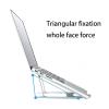 Feilx Laptop Holder Riser Computer Stand, 6-Level Height Adjustable Aluminum Foldable Portable Notebook Stand, with 10 to 15.6 Inches Notebook Computer (Color : Silver) view 3