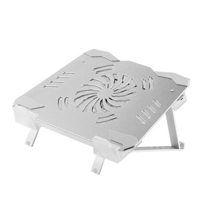 Feilx 5-Level Height Adjustable Laptop Stand, Laptop Stand for Desk, Aluminum Alloy Hollow-Carved Laptop Holder with 10 to 15.6 Inches Notebook Computer (Color : Gray)