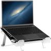 Feilx 5-Level Height Adjustable Laptop Stand, Laptop Stand for Desk, Aluminum Alloy Hollow-Carved Laptop Holder with 10 to 15.6 Inches Notebook Computer (Color : Gray) view 4