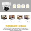 4K 8MP 180 Panoramic Ultra Wide Viewing Angle Fisheye Eyeball Dome TVI CVI AHD Analog 4 in 1 CCTV Security Camera, 30ft IR Night Vision, Outdoor, Full Metal Housing, ONLY Compatible with 8MP DVR view 3