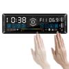 Car Audio FM Radio Reciever Stereo Capacitive Touch Button Gesture Control Multimedia Single Din Bluetooth Audio Hands-Free Built-in Microphone MP3 Player No CD/DVD Player USB Port AUX Input view 1