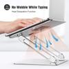 Feilx Laptop Stand, Adjustable Laptop Stand, Ergonomic Laptop Riser Holde, Foldable Aluminum Alloy Computer Stand with 10 to 15.6 Inches Notebook Computer (Color : Silver) view 4