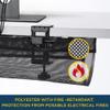 Under Desk Mesh Cable Management  36 inch Cable Manager Tray for Cord Power Strip -No Drill Cable Management - Safe Wire Management Net for Desks, Office, and Home (Black) view 4