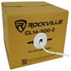Rockville CL14-500-2 CL2 Rated 14 AWG 500' Speaker Wire, In-Wall and Ceiling Use, 2 Conductor, Oxygen-Free Copper, High Strand Count, Perfect for 70V/100V Home and Commercial Audio Installs