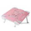 Feilx 5-Level Height Adjustable Laptop Stand, Laptop Stand for Desk, Aluminum Alloy Hollow-Carved Laptop Holder with 10 to 15.6 Inches Notebook Computer (Color : Pink) view 1