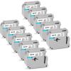 Anycolor 10-Pack Replacement for Brother P Touch M Tape M-K231 Label Tape M-231 M231 MK231 M-K231s Tape 12mm 0.47 White, for PT-M95 PT-90 PT-70BM PT-65 Label Maker, Black on White view 1