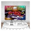 9x6ft 70's and 80's Disco Dancing Prom Party Decor Photo Background 70's Theme Photography Backdrop Neon Glow Photo Background Studio Props Banner view 2