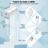 25W USB C Charger, 2 in 1 Watch Charger Compatible for Samsung Galaxy Watch 7/6/6 Classic/5 Pro/5/4/3/Active2/1 and Galaxy S24 Ultra/S23/22/21 Note20/10/9/Z Fold 4(4.9 ft) view 4