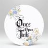 Iydamc Once Upon a Time Ancient Castle Princess Romantic Story Round Cover Backdrop for Kids Baby Shower Birthday Party Cake Table Decoration Background Circle Banner Props Dia-6ft NO90 view 3
