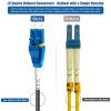 100 Feet (30 Meters) Uniboot LC to LC Outdoor Armored Fiber Patch Cable, Low Friction Single Mode Duplex Fiber Optic Cable Jumper Optical Patch Cord, 9/125um, (OS1/OS2 Compatible), LSZH Black view 4