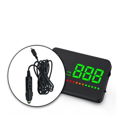 A2 HUD 3.5 inch GPS Car Head Up Display Speed Alarm Compass Windshield Projector Speedometer HUD via GPS Satellites