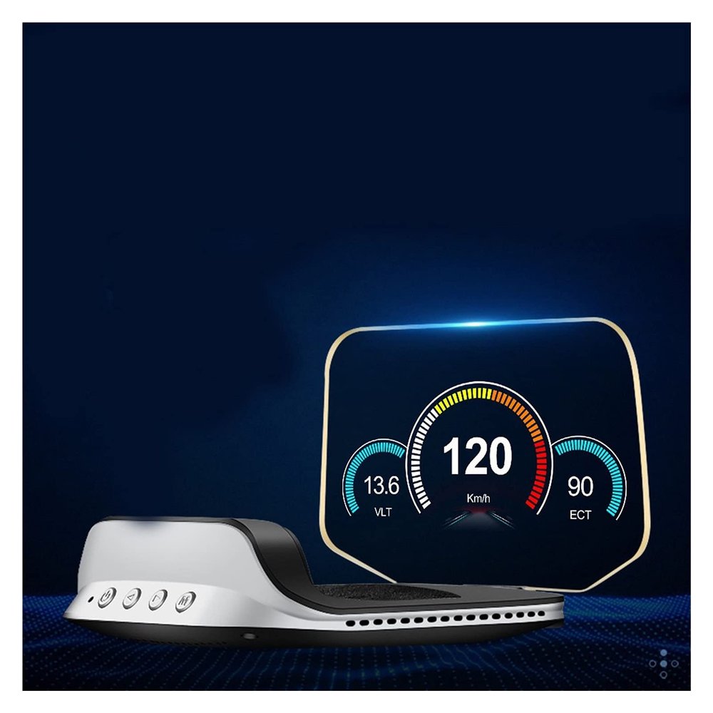 Dual system OBD2+GPS HUD Display High-Performance Car Speedometer Turbo Boost Pressure Meter Alarm Oil Water Temp Gauge Code Rea