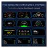 Dual system OBD2+GPS HUD Display High-Performance Car Speedometer Turbo Boost Pressure Meter Alarm Oil Water Temp Gauge Code Rea view 3