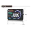 5.5'' A8 HUD Car Head Up Display OBD II LED Windscreen Project Alarm System On-board OBD Scanner Universal Auto For Car view 4