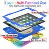 BMOUO Case for iPad 6th/5th Generation/Air 2, for iPad 9.7 Case 2018/2017 with Screen Protector, 360 Rotating Stand & Hand & Shoulder Strap Kids Case for iPad 6th/5th Gen/Air 2, Rainbow view 2