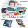 BMOUO Case for iPad 6th/5th Generation/Air 2, for iPad 9.7 Case 2018/2017 with Screen Protector, 360 Rotating Stand & Hand & Shoulder Strap Kids Case for iPad 6th/5th Gen/Air 2, Rainbow view 4