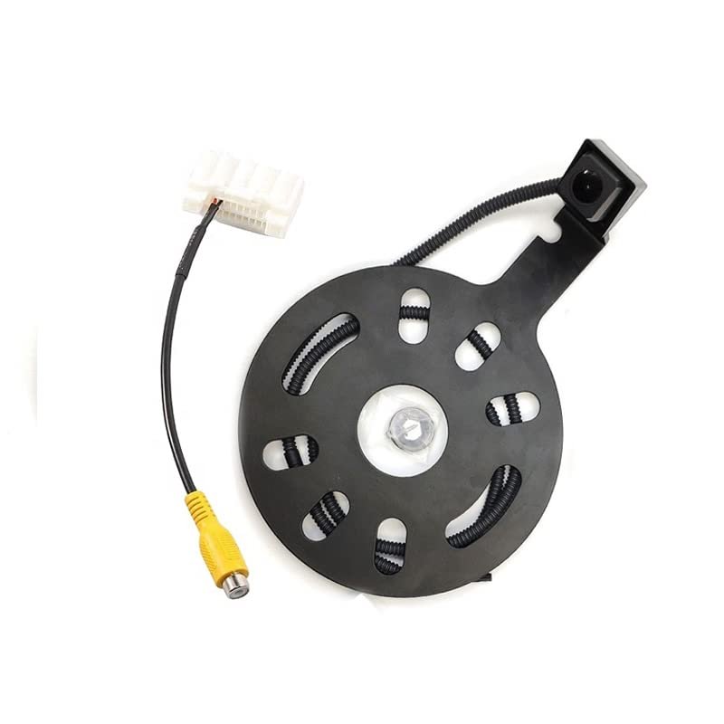 Canying Car Backup Rear View Reverse Spare Tire Mount Camera for Jeep Wrangler 2007-2018 Waterproof Reversing Parking Aftermarket Camera with Wire Adapter