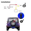 Canying Car Backup Rear View Reverse Spare Tire Mount Camera for Jeep Wrangler 2007-2018 Waterproof Reversing Parking Aftermarket Camera with Wire Adapter view 4