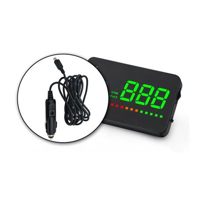 3.5 inch Car HUD Head-Up Display LED Speedometer Color Projection Speed Warning For All Cars Auto Electronic Voltage Alarm