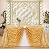Baocicco 12x10ft Luxury Wall Photography Background Gold Pillars Headboard Texture Classic European Wall Interior Room Living Room Backdrop Wedding Birthday Baby Shower Newborn Kids Portrait Studio view 4