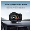 2 in 1 HUD OBD GPS Head Up Display Car Speedometer Odometer Overspeed Alarm LCD Digital Meter Alarm System view 3