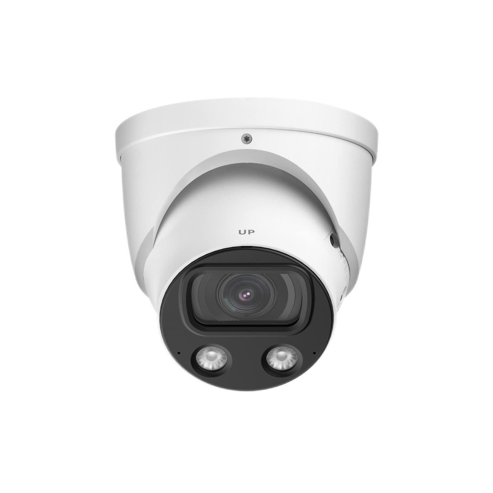 EmpireTech IPC-Color4K-T 4K Full-Color Ultra Low Light 8MP 1/1.2" CMOS Smart AI Starlight Turret IP Camera,Build-in Warm LED, Built-in Mic,Motion Detection,PoE and ePoE,IPC-Color4K-T 3.6mm White