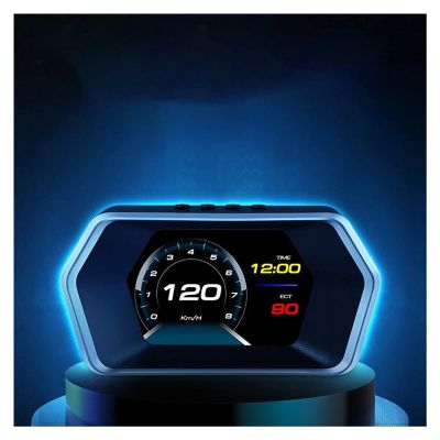 Dual System Head Up Display OBD2 HUD GPS Digital Speedometer Tachometer Oil/Coolant Temp. Turbo Boost