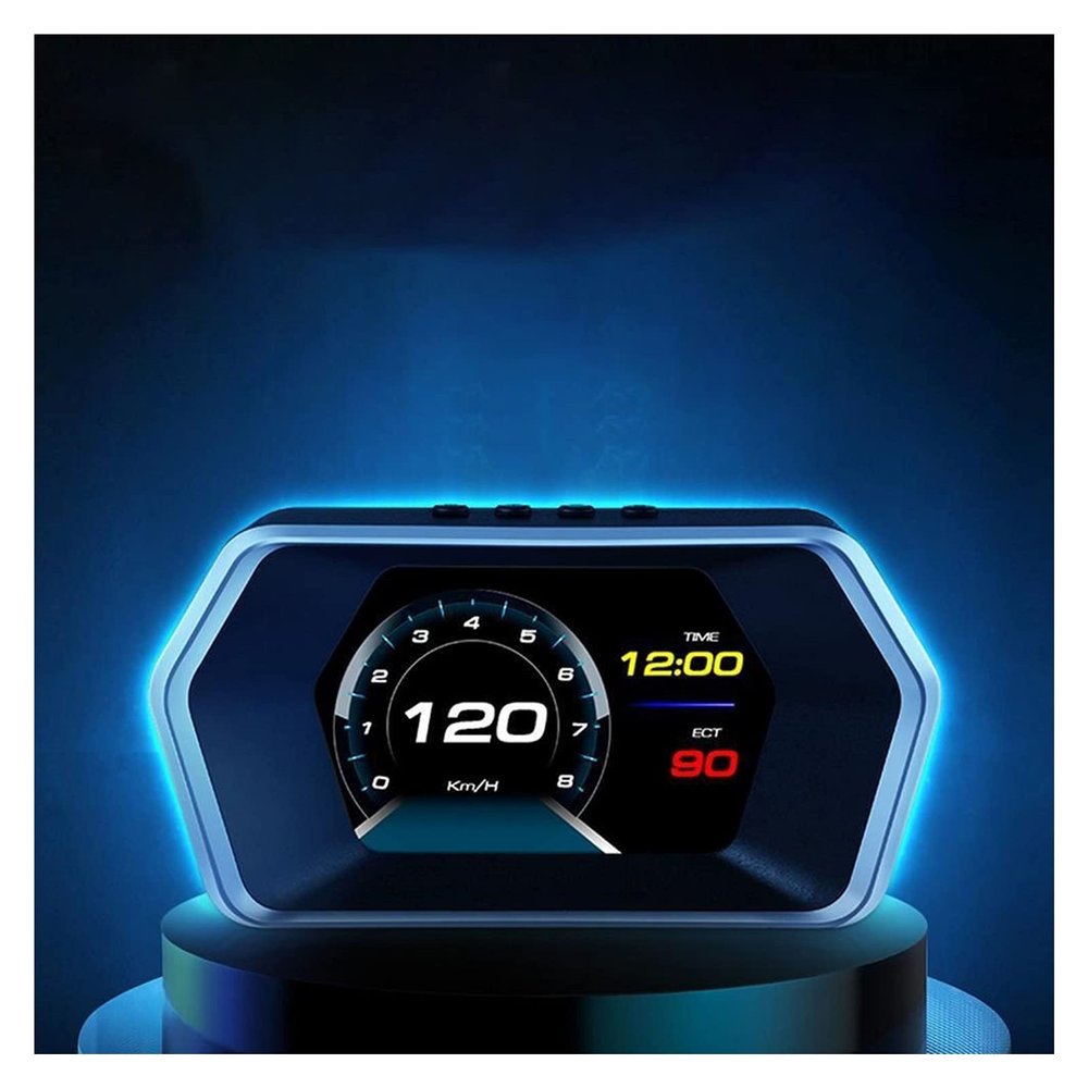 Dual System Head Up Display OBD2 HUD GPS Digital Speedometer Tachometer Oil/Coolant Temp. Turbo Boost