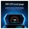 Dual System Head Up Display OBD2 HUD GPS Digital Speedometer Tachometer Oil/Coolant Temp. Turbo Boost view 3