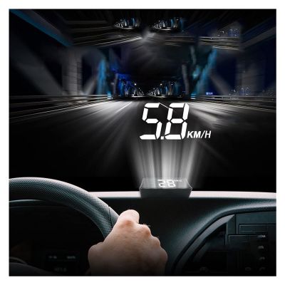 A100s With Lens Hood Windshield Projector Obd2 Car Hud Head Up Display Overspeed Warning System Voltage Alarm
