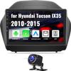 CAMECHO 2+64G Car Radio Head Unit Android 13 for Hyundai Tucson IX35 2010-2015 Autoradio, 10" Touch Screen Car Stereo with CarPlay Android Auto Bluetooth WiFi HiFi & EQ GPS + AHD Backup Camera view 1