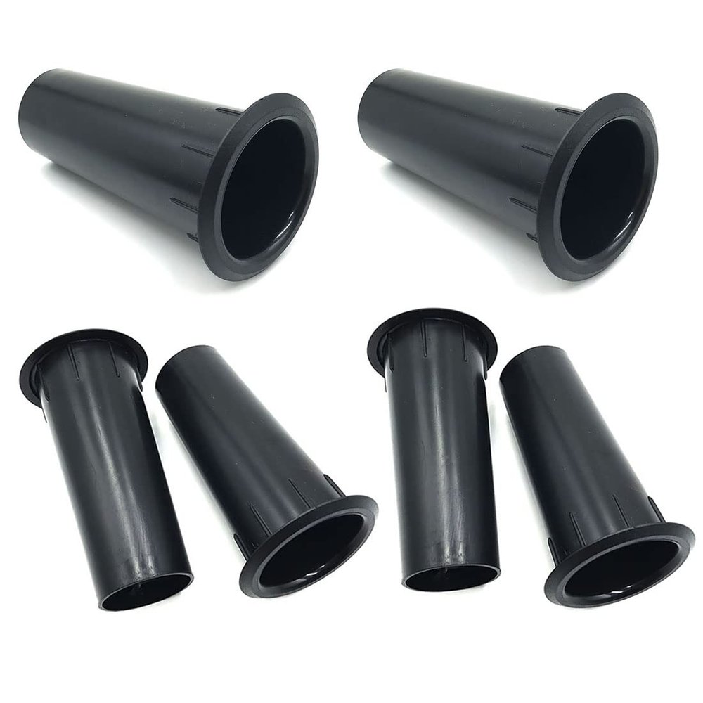 6 Pack Speaker Air Ports Abs Speaker Port Tubes Black Bass Air Ports 2-Inch Installation Diameter