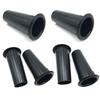 6 Pack Speaker Air Ports Abs Speaker Port Tubes Black Bass Air Ports 2-Inch Installation Diameter view 1