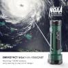 Hand Crank Flashlight, 3000mAh NOAA Weather Radio Flashlights with 3 Way Power Sources, Wind Up Flashlight Hand Crank Cell Phone Charger, Portable Radio AM/FM with Reading Lamp for Emergency/Outdoor view 2
