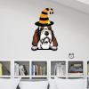 Halloween Stickers Witch Basset Griffon Vendeen Petit Welcome Halloween Wall Decals Griffon Vendeen Petit Dog Wall Art Removable Vinyl Wallpaper for Kids Boys Room Nursery Halloween Party Supplies view 4