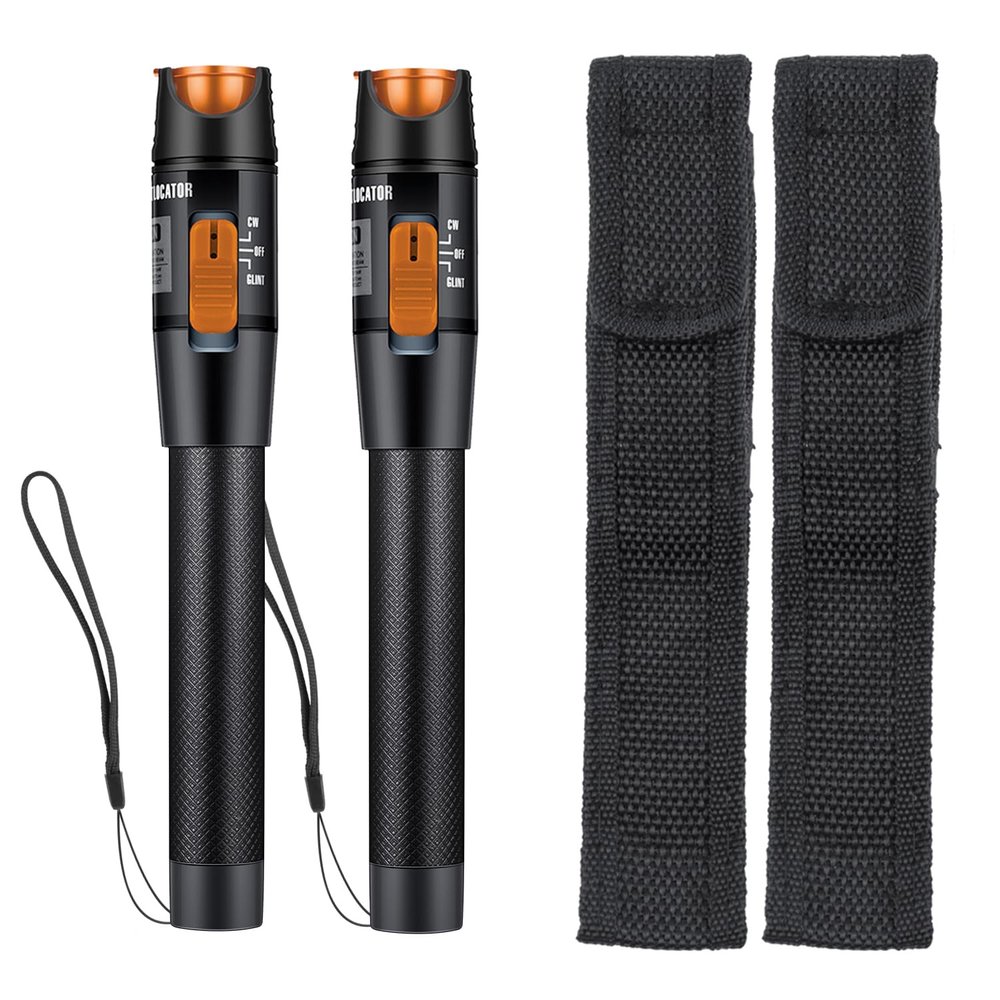 Duogalia 2 Pack Visual Fault Locator(10KM), Fiber Optic Cable Tester for Fiber Optic Cable Network Testing