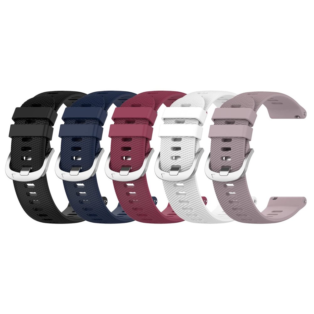 BabyValley Watch Bands Compatible with Letsfit EW1/ Letsfit IW1 SmartWatch Soft Silicone Wristband, Solid Color Replacement Bracelet Sport Strap for Men/Women