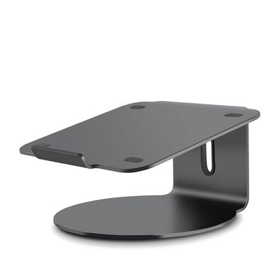 Sxdthy Laptop Stand, 360 Rotating Aluminum Alloy Laptop Stand, Portable Foldable Ergonomic Laptop Computer Stand (Color : Black)
