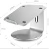 Sxdthy Laptop Stand, 360 Rotating Aluminum Alloy Laptop Stand, Portable Foldable Ergonomic Laptop Computer Stand (Color : Black) view 2