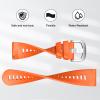 MYSNBKN Compatible with Garmin Vivoactive 4 Band,22mm Quick Release Soft Silicone Watch Band for Garmin forerunner255/255 music/Garmin Venu 2/Garmin Vivoactive 4/Polar Vantage M Smartwatch view 3