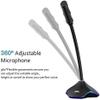 XIXIDIAN USB Computer Microphone, Plug &Play Desktop Omnidirectional Condenser PC Laptop Mic with LED Indicator view 4