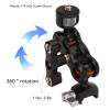 Adjustable Friction Articulating Magic Arm, 360 Degree Super Clamp Camera Mount with 1/4 Inch Screw Mout, Magic Arm Butterfly Clip, for Field Monitors, LED Lights, Audio Equipment view 2