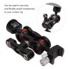 Adjustable Friction Articulating Magic Arm, 360 Degree Super Clamp Camera Mount with 1/4 Inch Screw Mout, Magic Arm Butterfly Clip, for Field Monitors, LED Lights, Audio Equipment view 3