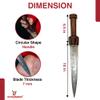 Armory Replicas Divine Judgement Ornate Damascus Steel Ceremonial Dagger | Medieval Inspired Hand Forged Collectible Knife with Leather Sheath view 2